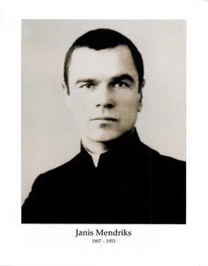 sł. Boży o. Janis Mendriks; wymiary obrazu 28 x 35,5 cm