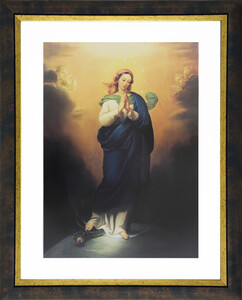 Obraz Niepokalanego Poczęcia N.M.P.; wymiary 58,3 x 72,3 cm